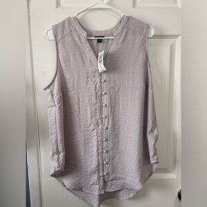 Torrid Lavender Sleeveless Button-Down Top Size 00
